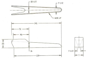 1 Piece Jr. body dimensions; Double Click to Enlarge